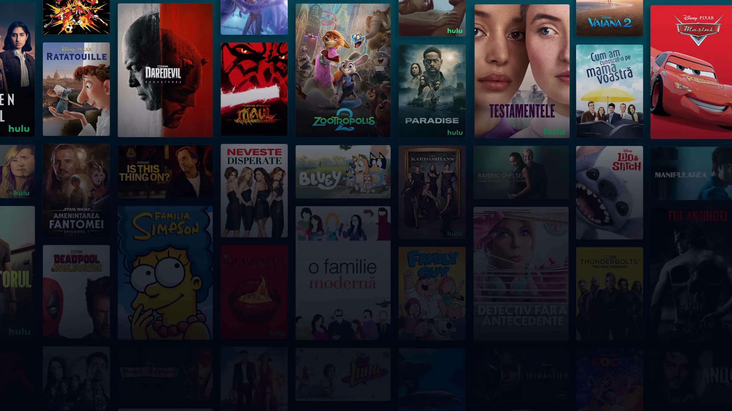 Background image of various Disney+ titles