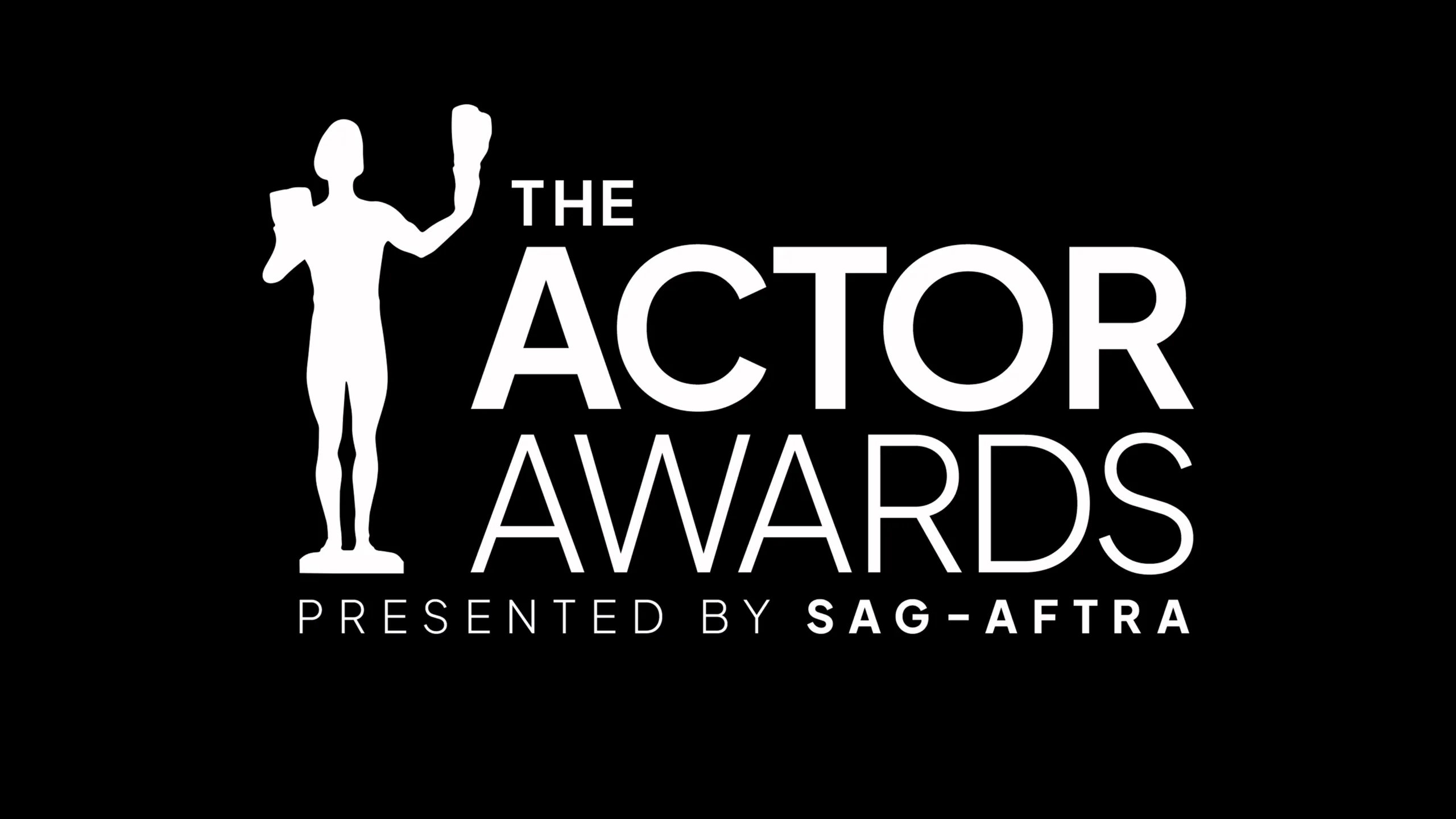 The Actor Awards | Presented By SAG-AFTRA | Logo depicts a statuette.