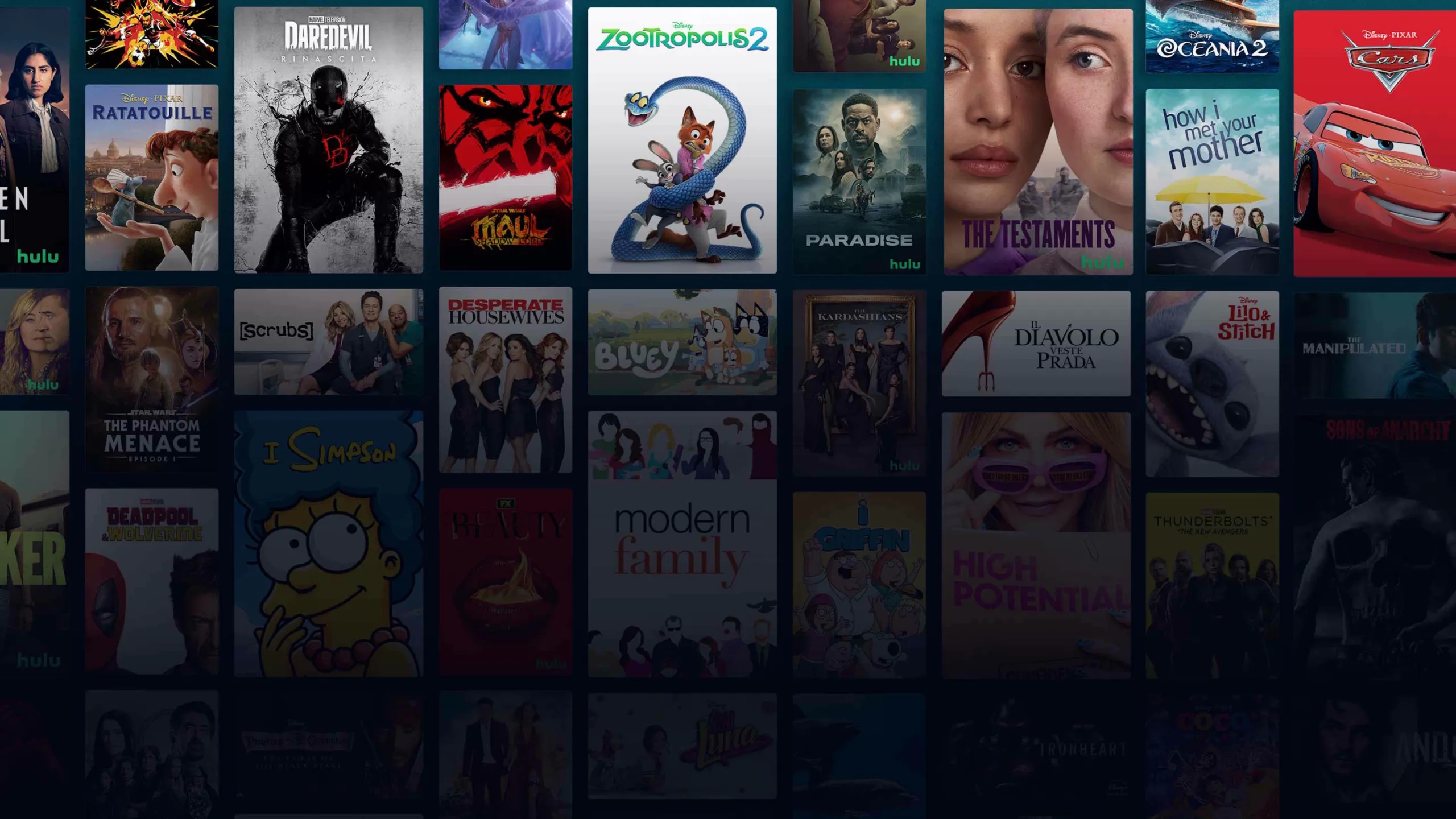 Background image of various Disney+ titles