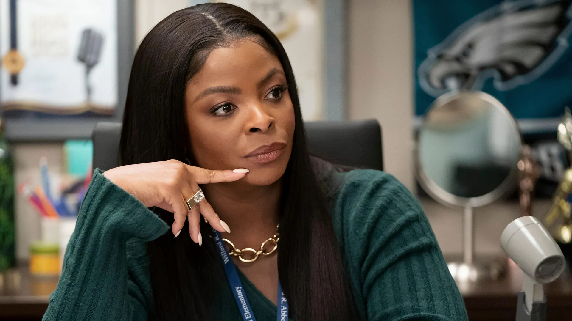 Ava (Janelle James) in Abbott Elementary.