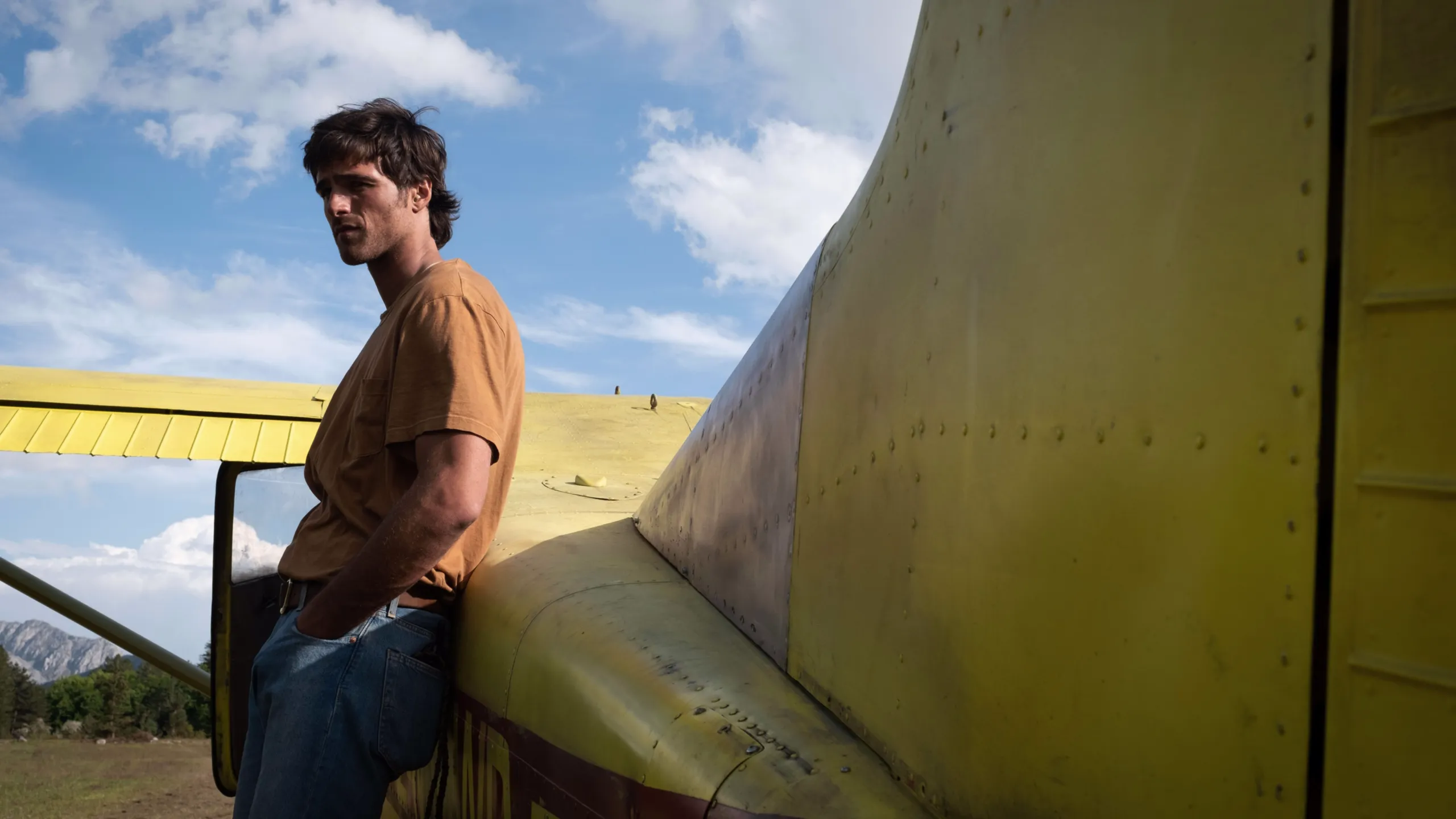 Jacob Elordi interpretando al personaje Hig en la película de ciencia ficción postapocalíptica del director Ridley Scott, La Guerra de los Últimos