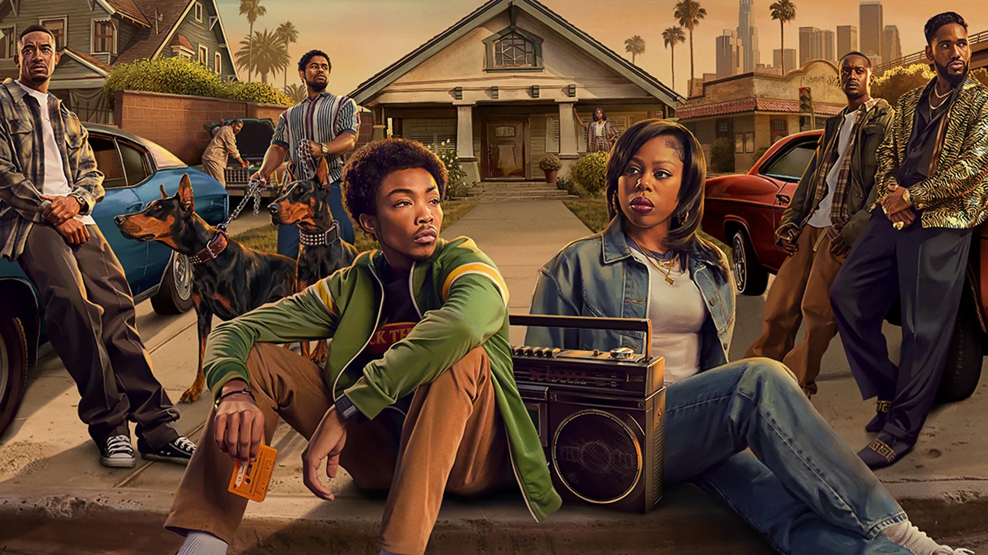 This image is the promotional poster for FX's upcoming series The Drop: A Snowfall Saga, premiering on September 8, 2026.