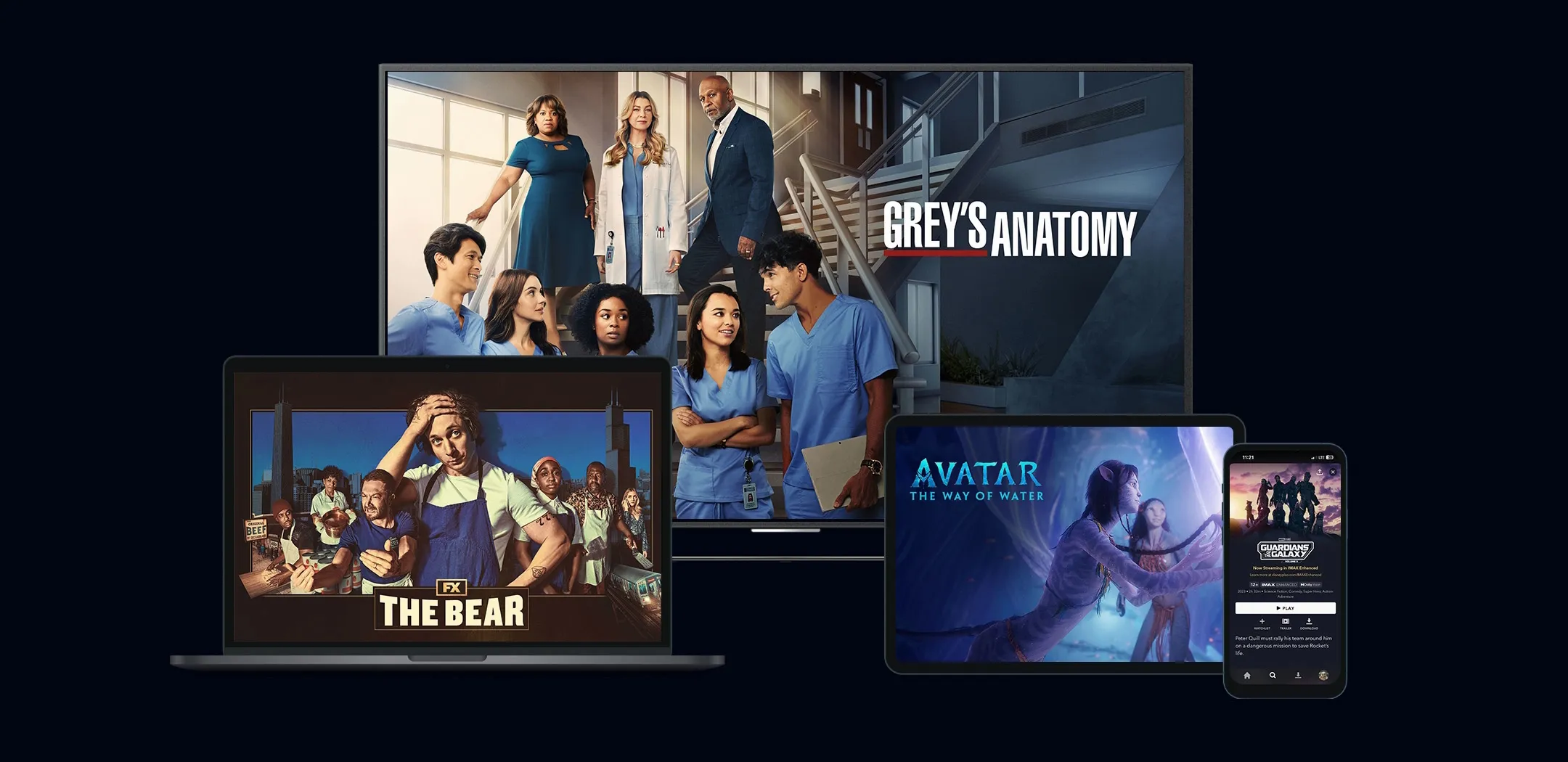 Disney+ shows on different devices