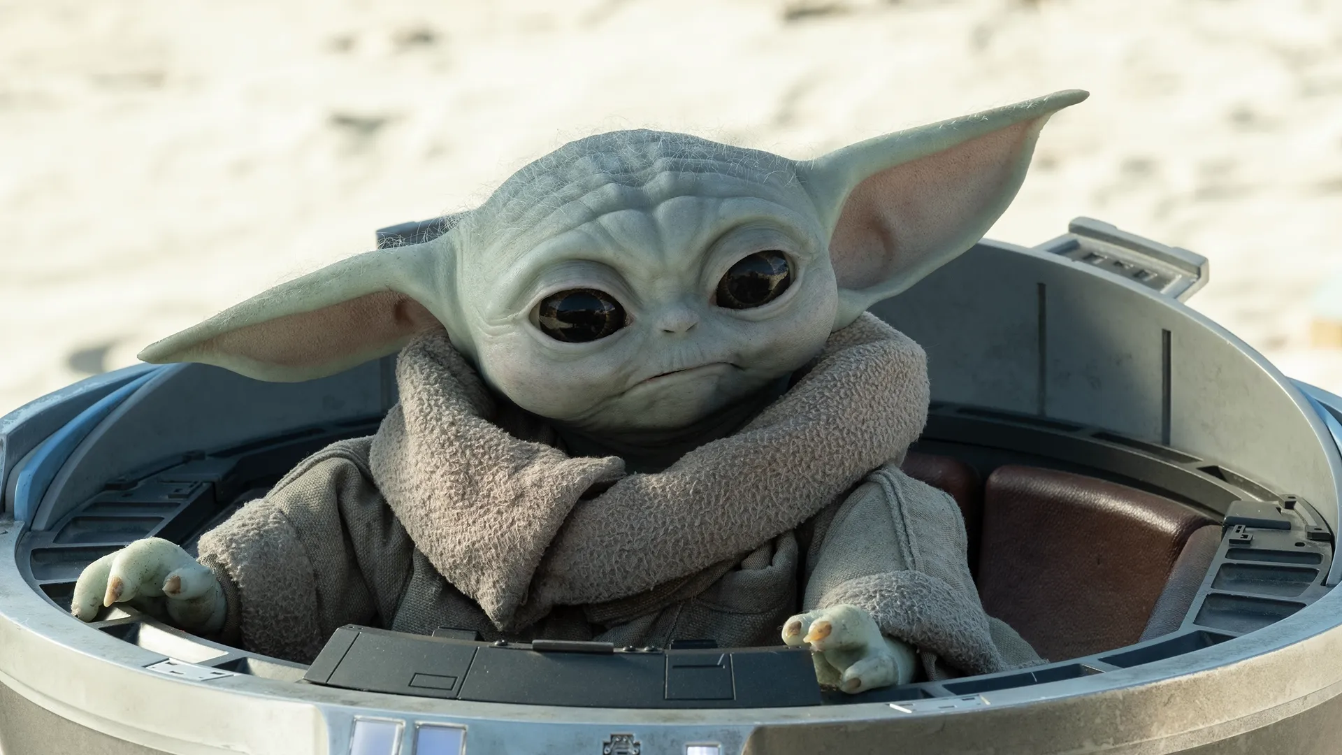 Grogu in Star Wars: The Mandalorian.