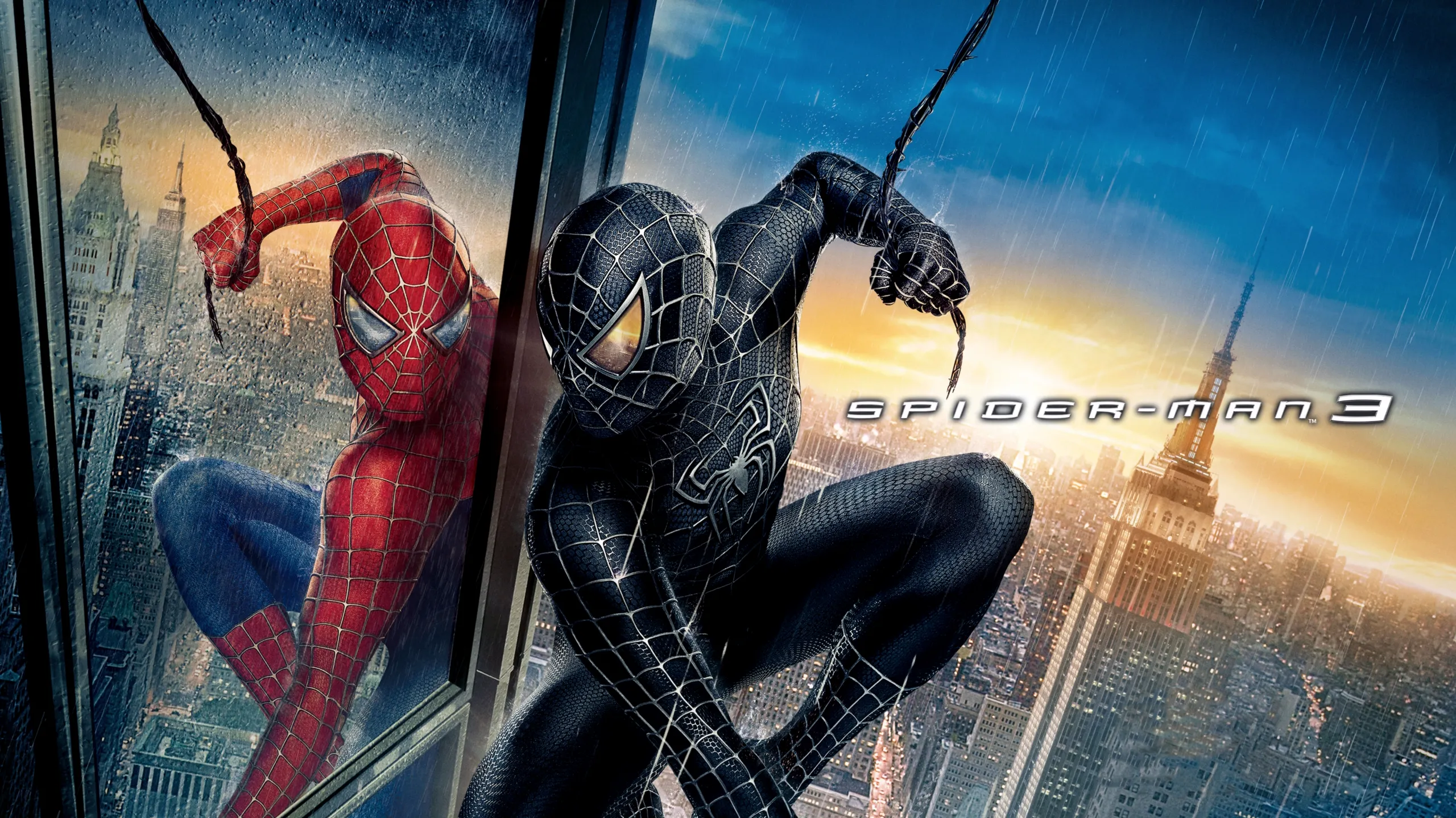 This image is a promotional poster for the 2007 superhero film Spider-Man 3, directed by Sam Raimi. 