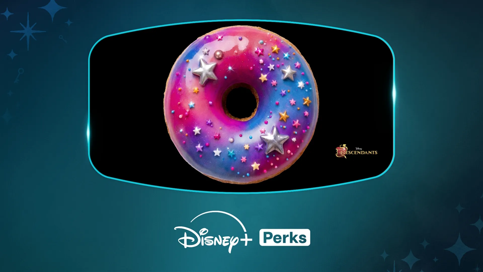 D23: Disney+ Perks doughnut for Descendants: Wicked Wonderland