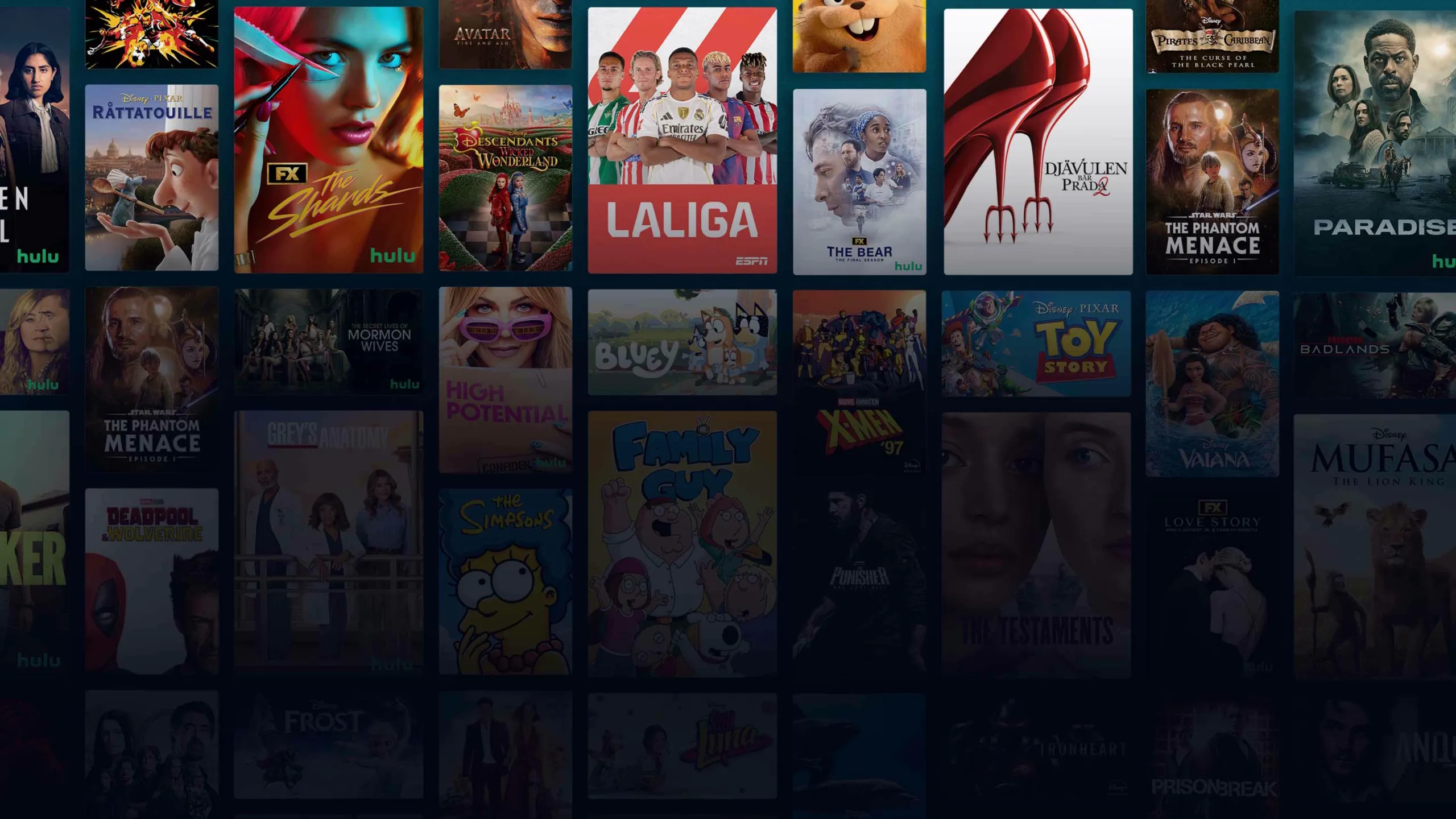 Background image of various Disney+ titles
