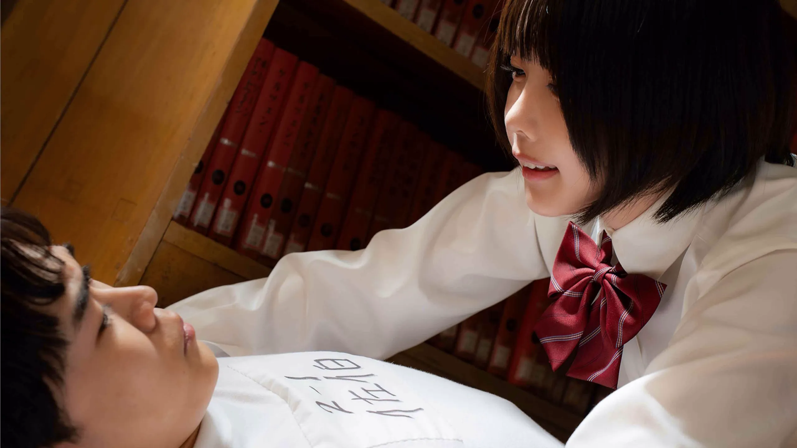 『惡の華』の春日高男（鈴木福）と仲村佐和（あの）