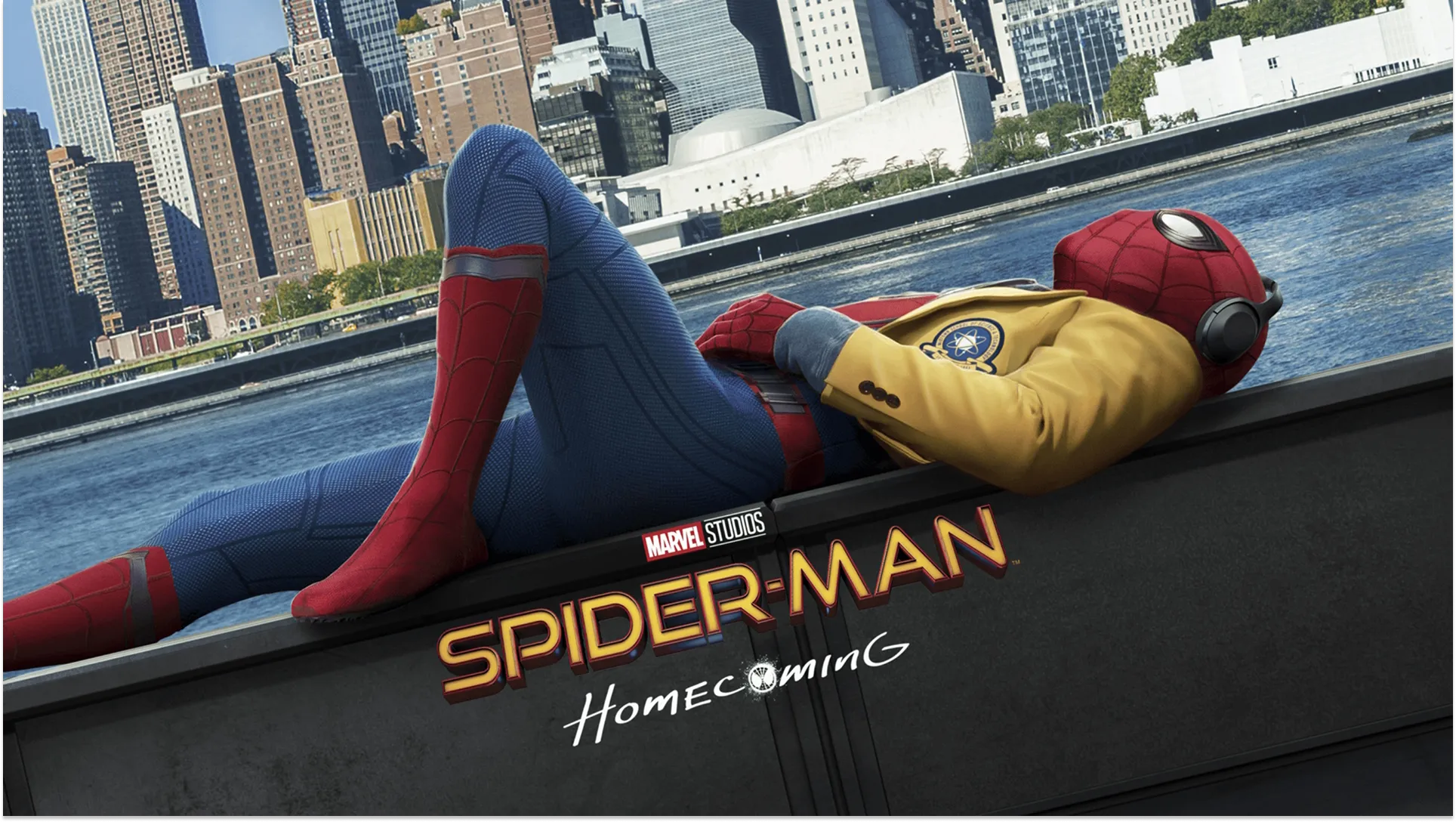 This image is a promotional poster for the 2017 Marvel Studios film Spider-Man: Homecoming. 