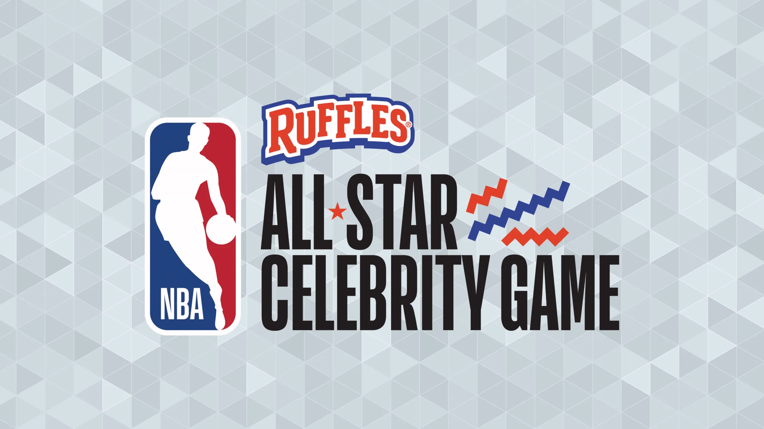The NBA All Star Celebrity Game Logo with a Ruffles logo
