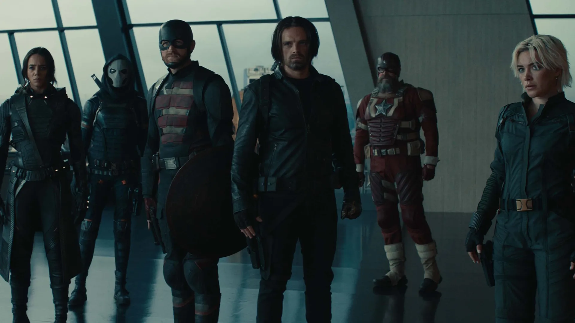 Ghost, Taskmaster, John Walker, Bucky Barnes, Red Guardian y Yelena.