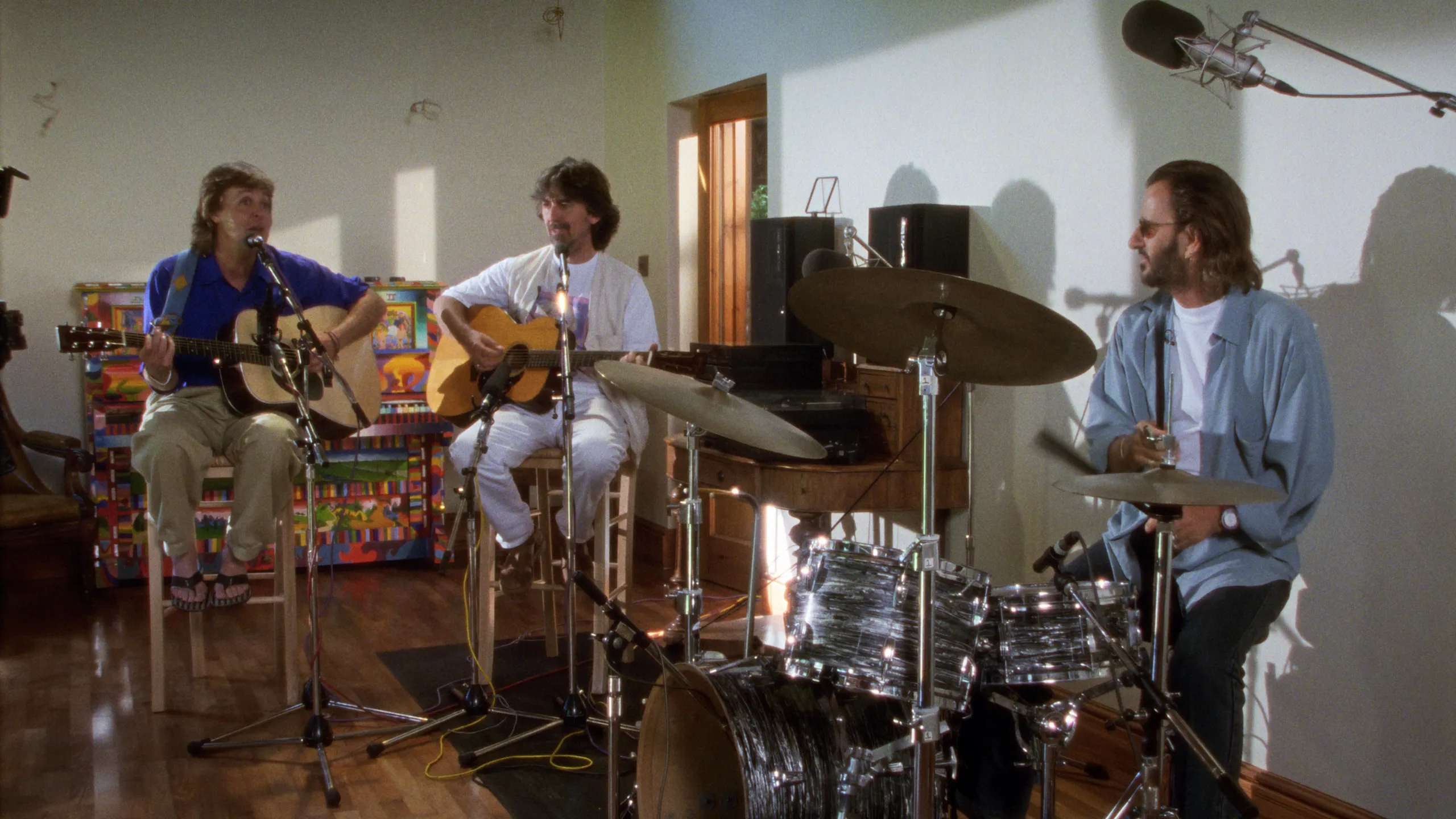 The Beatles working on new music
