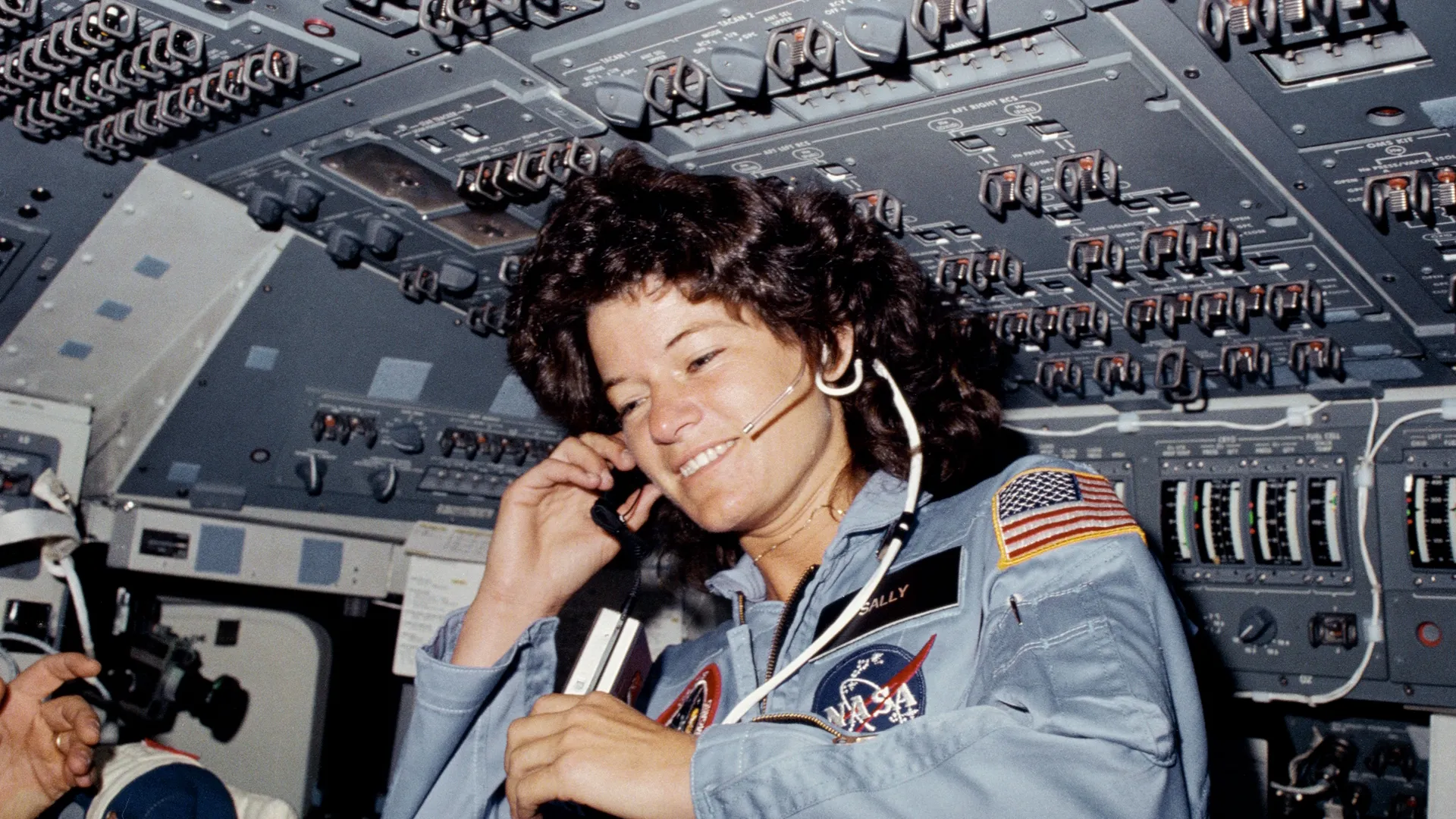 Sally Ride, the first female astronaut to travel into space.