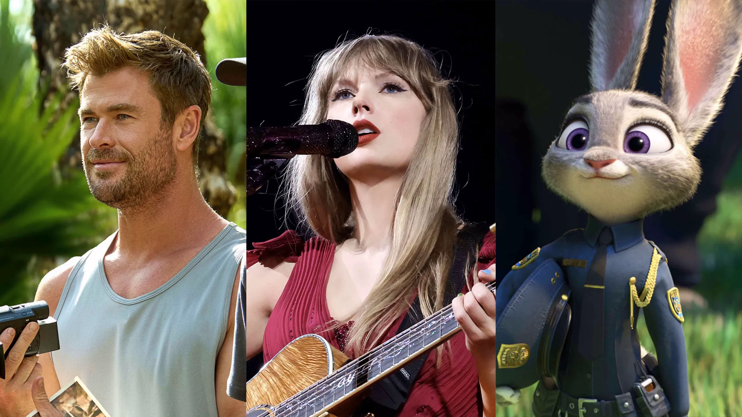 本記事で特集している『クリス・ヘムズワース：父と絆のこころ旅』、『Taylor Swift | The Eras Tour | The Final Show』、『ズートピア』