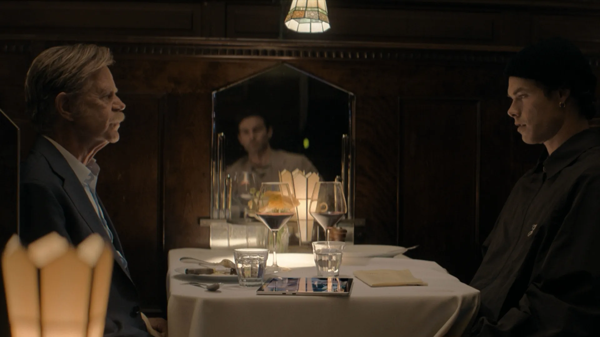 William H. Macy, Sam Corlett and Chace Crawford in The Land