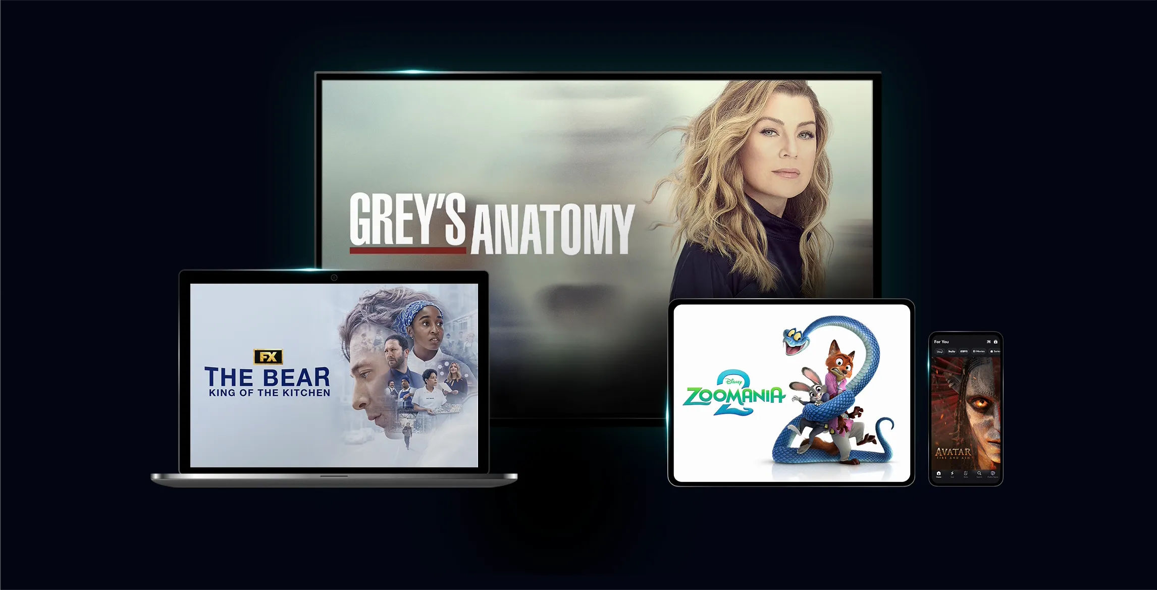 Disney+ Serien auf unterschiedlichen Endgeräten