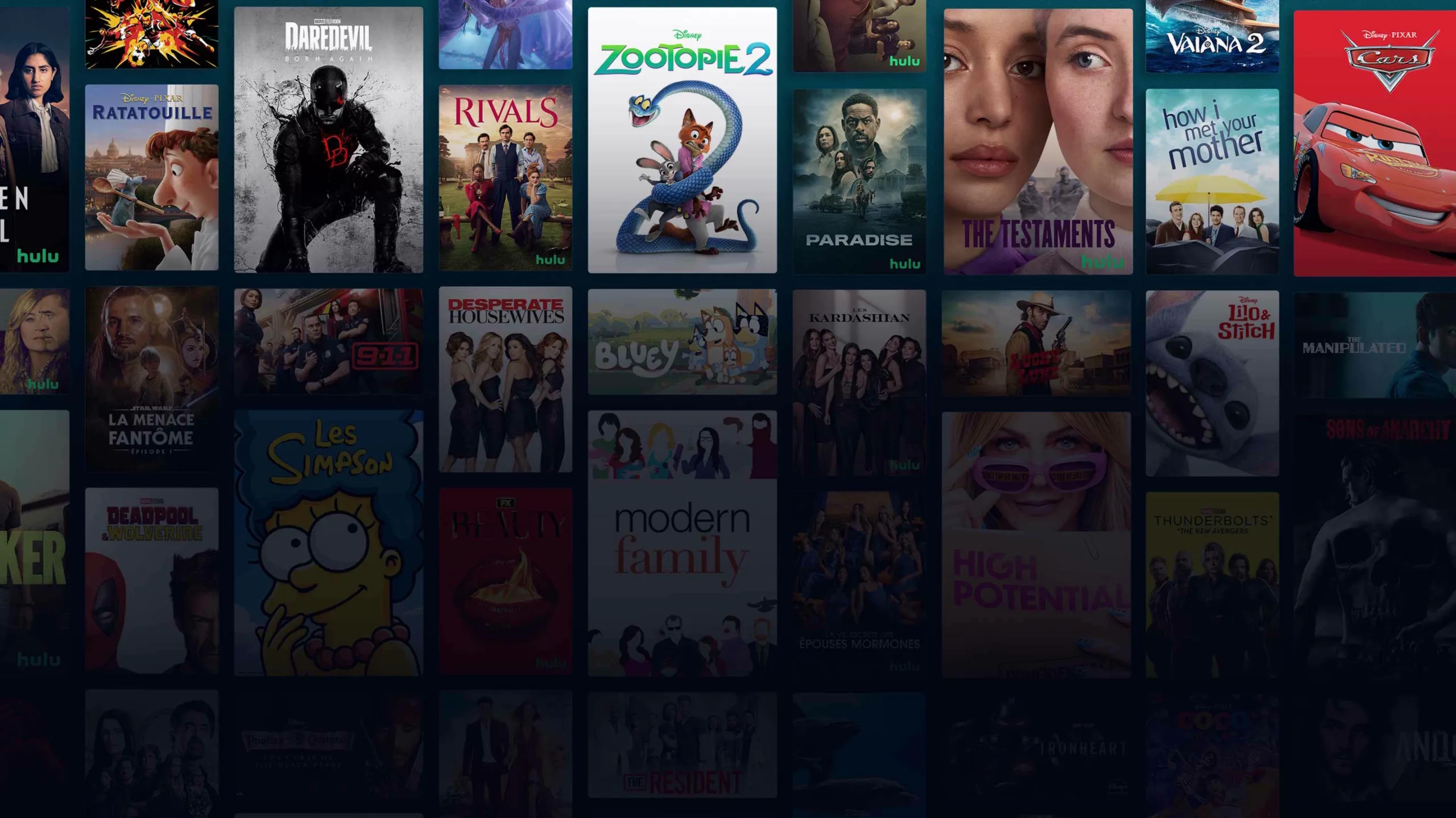 Background image of various Disney+ titles