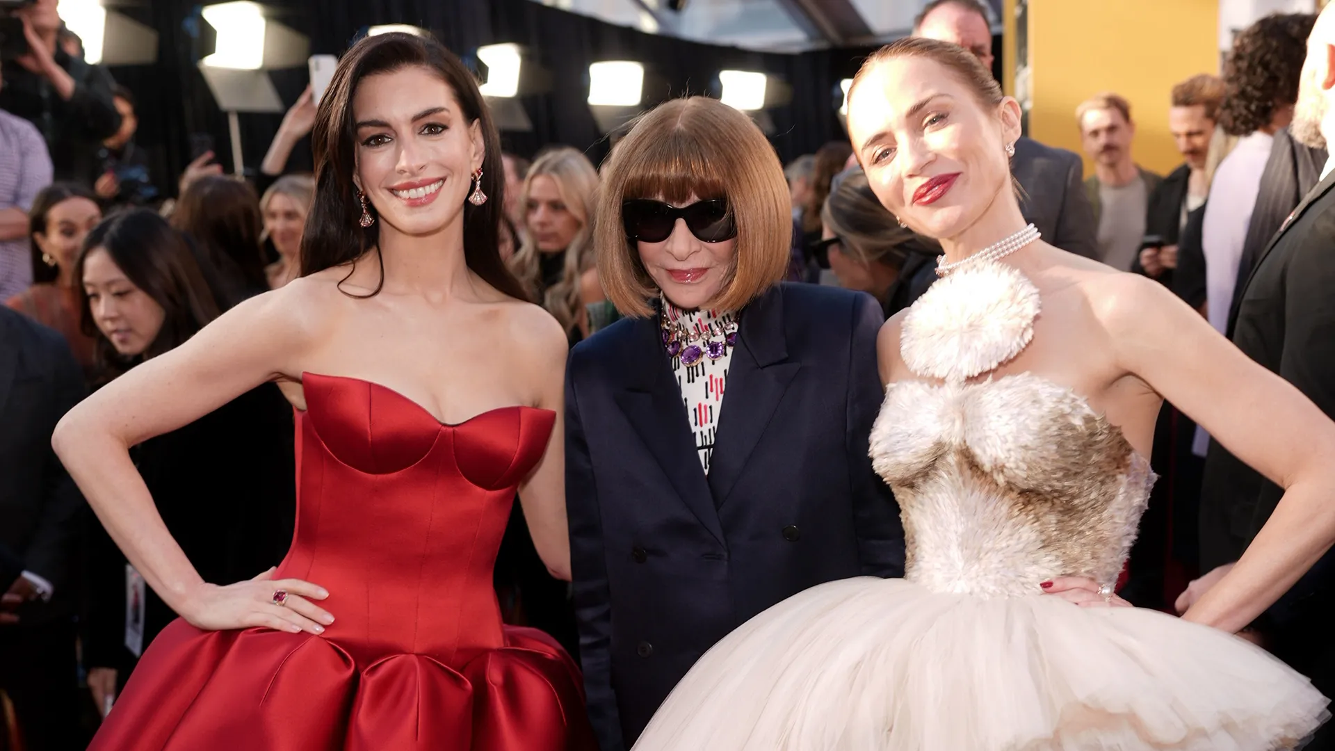 Anne Hathaway, Anna Wintour & Emily Blunt attend the world premiere of The Devil Wears Prada 2