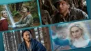A collage of pictures from Bridge to Terabithia, Indiana Jones™ and the Raiders of the Lost Ark, Tornado, and Marvel Studios' The Fantastic Four: First Steps