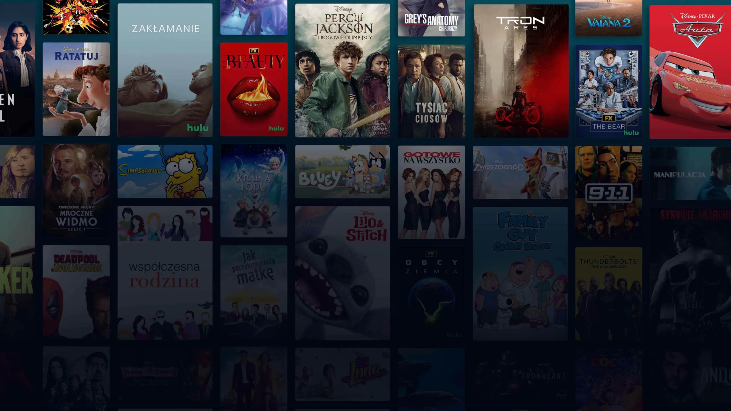 Background image of various Disney+ titles