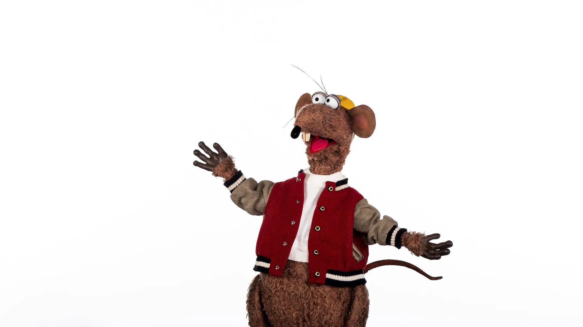 Rizzo the Rat on a white background