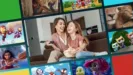 Collage of images from the show surrounding a mother and daughter laughing happily.