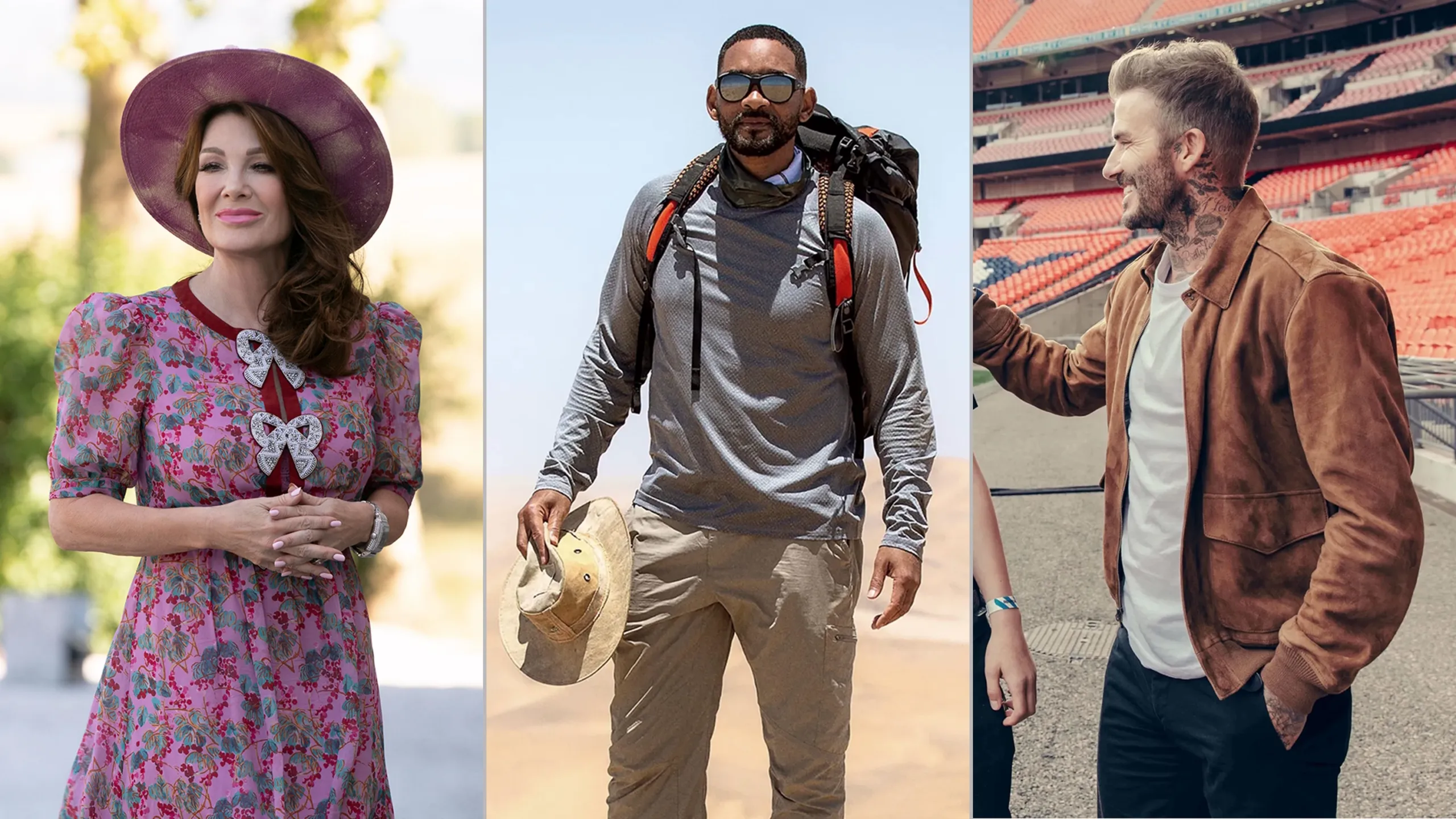 Images from The Kardashians, Limitless with Chris Hemsworth, Welcome to Earth and Save Our Squad with David Beckham which feature in the article.