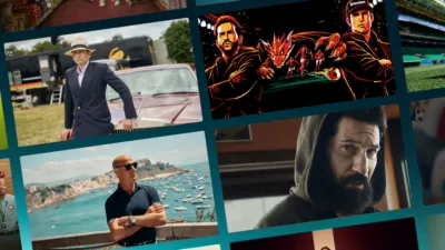 A collage of some of the new titles on Disney+ Australia in May 2026, including Rivals, Welcome to Wrexham, and Tucci in Italy