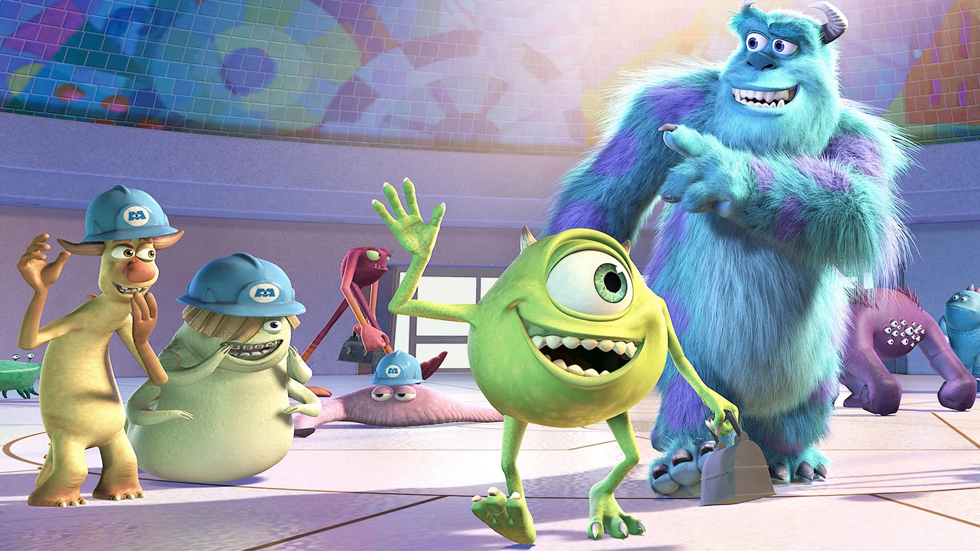 Mike Wazowski and James P. Sullivan in Disney and Pixar's Monsters, Inc.