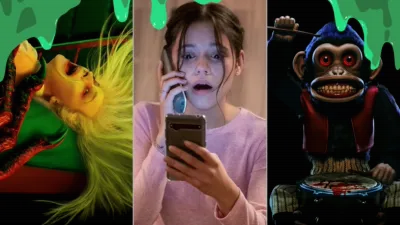 A selection of characters from halloween themed Hulu titles.
