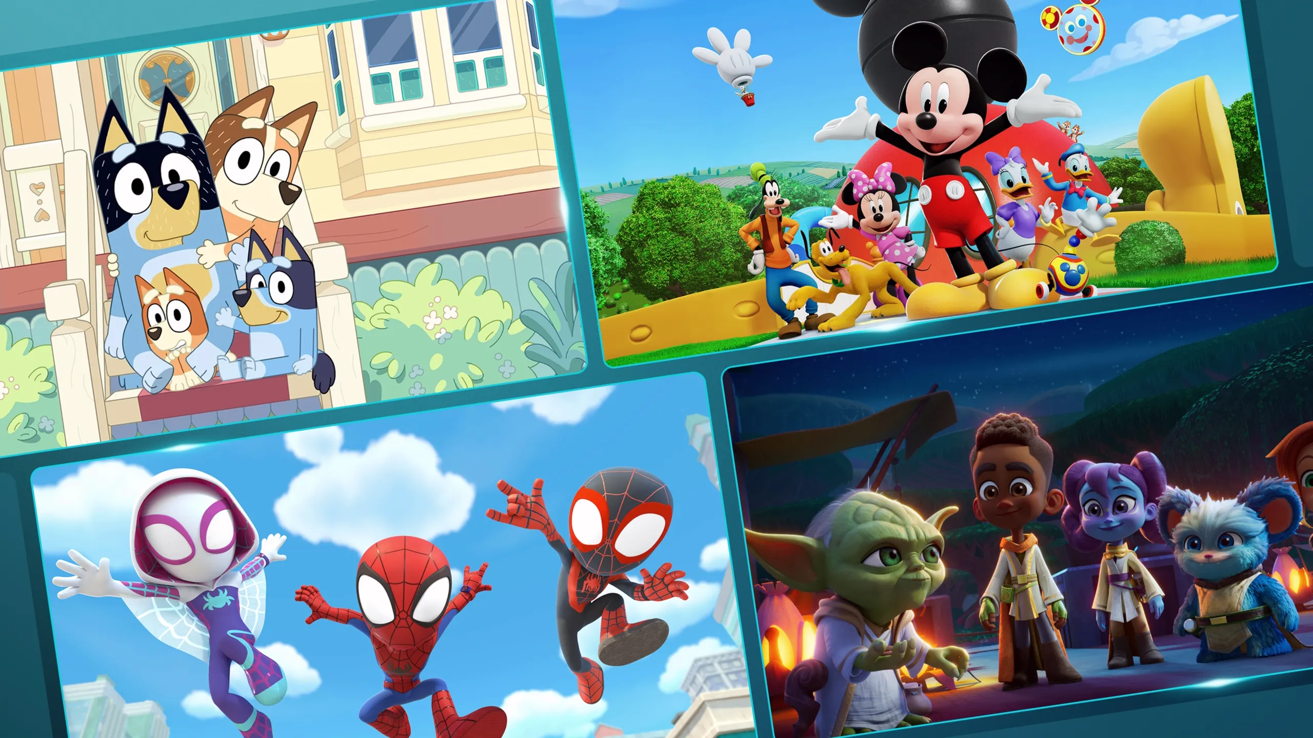 Collage of images from titles within the article