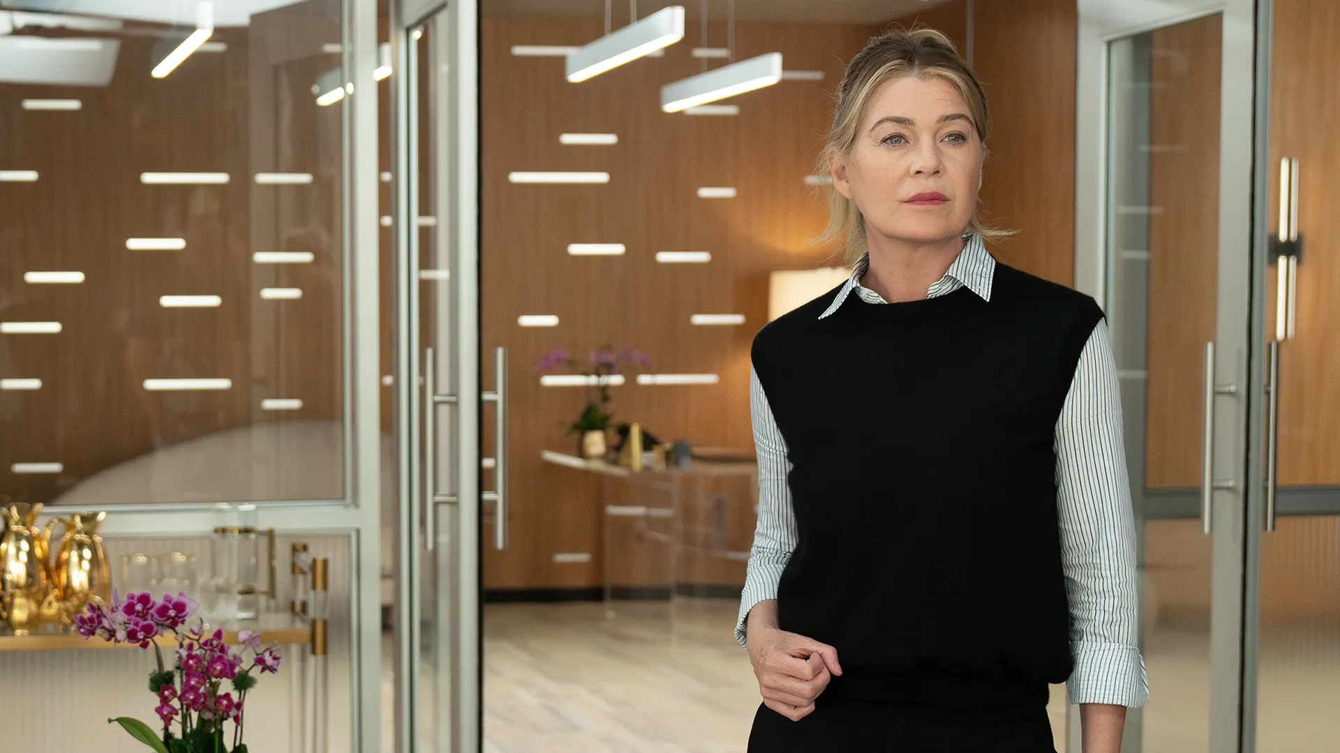 Meredith Grey (Ellen Pompeo) in Grey's Anatomy.