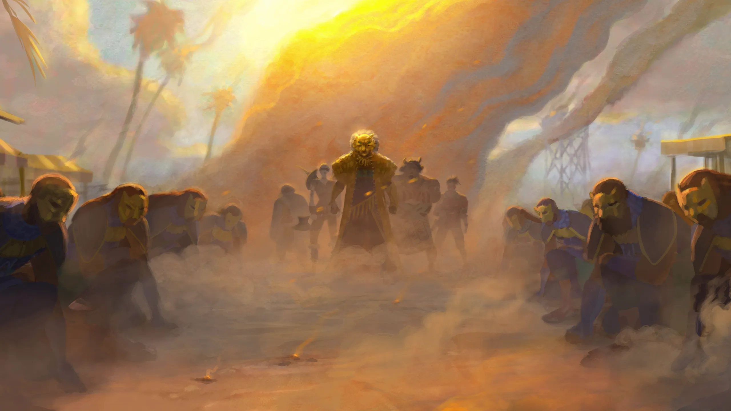 (Center): The Lion (Cress Williams) in Marvel Animation's Eyes of Wakanda