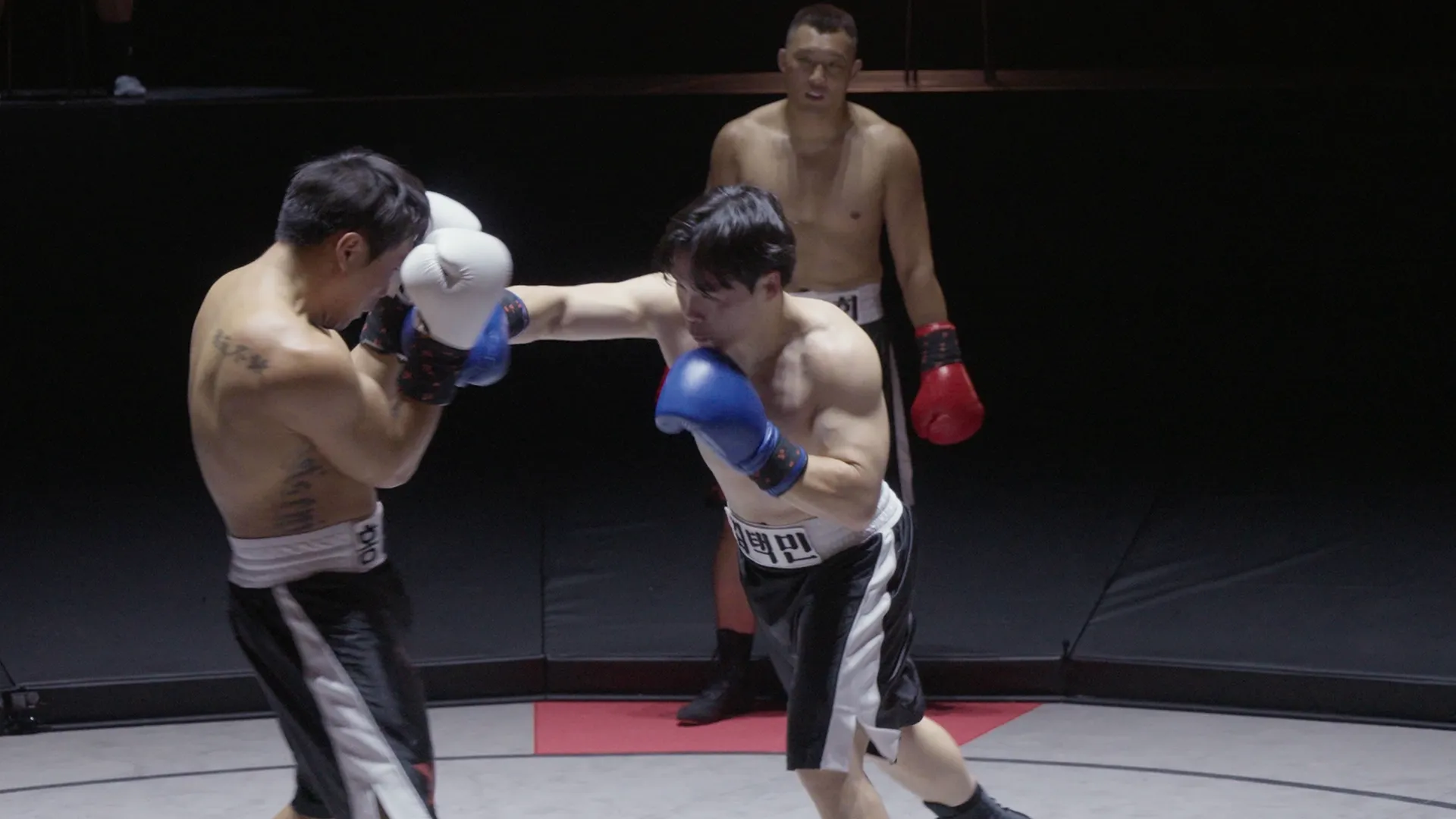 The infamous "deathmatch" between Julien Kang and Myung Hyun-man from episode 4 of I AM BOXER>=.
