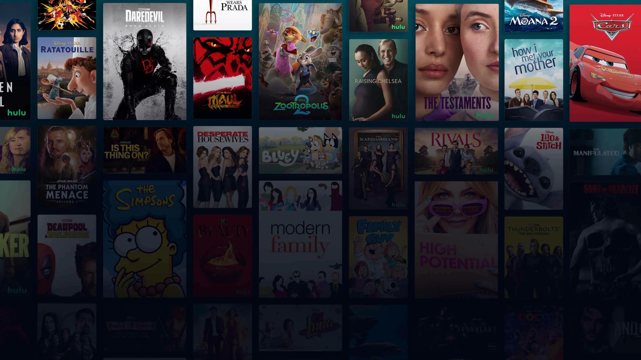 Background image of various Disney+ titles