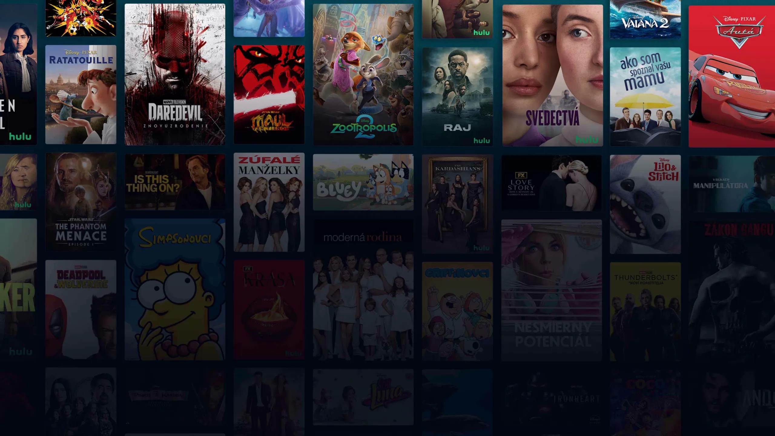 Background image of various Disney+ titles