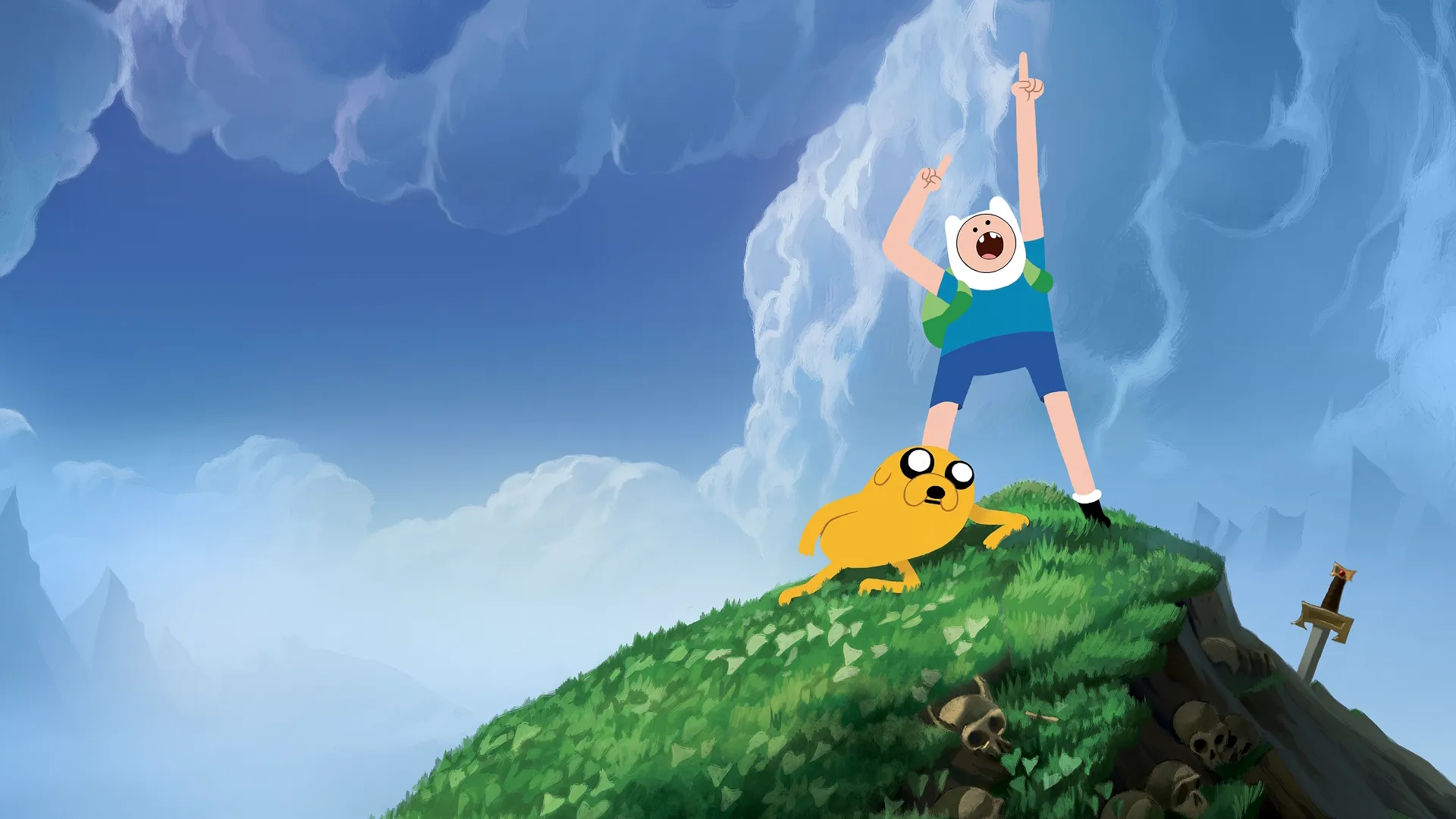 Finn the Human and Jake the Dog in Adventure Time: Side Quests