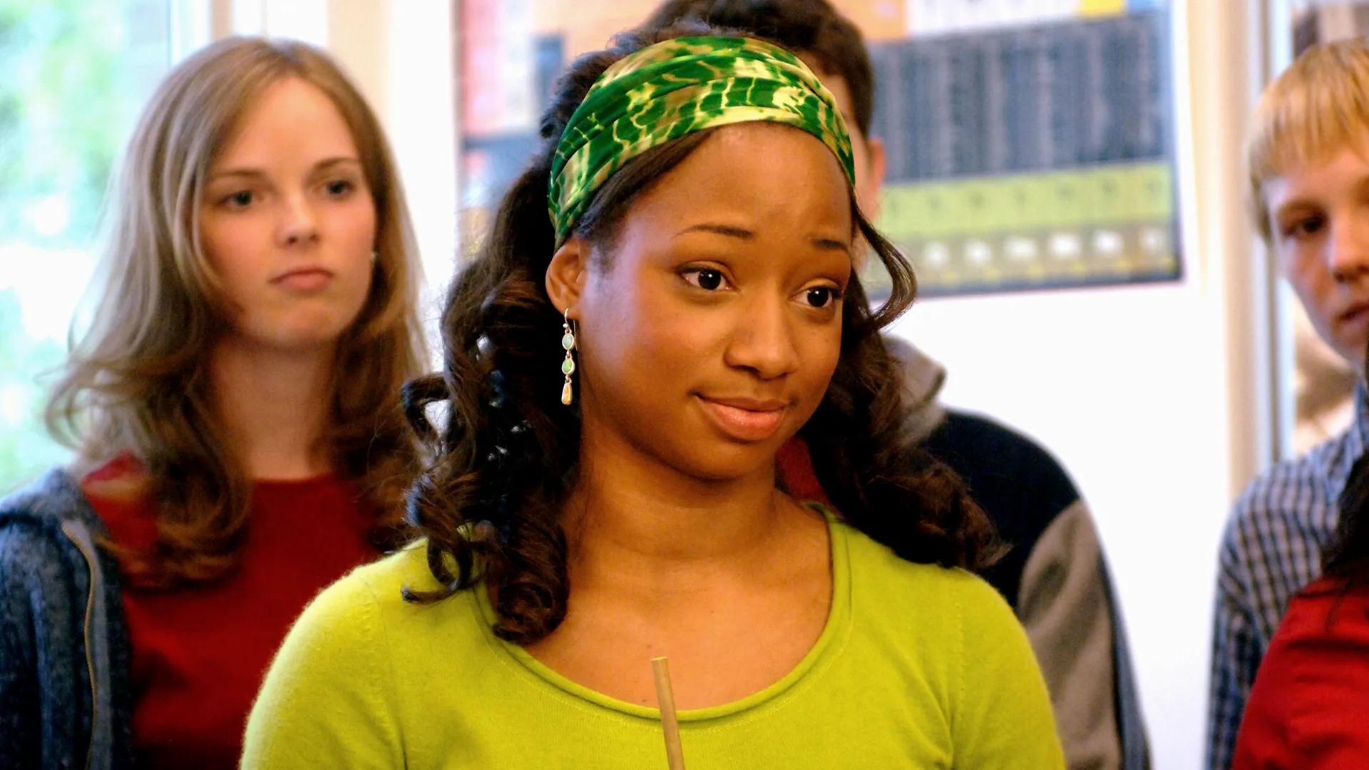 A closeup of Taylor (Monique Coleman) in High School Musical
