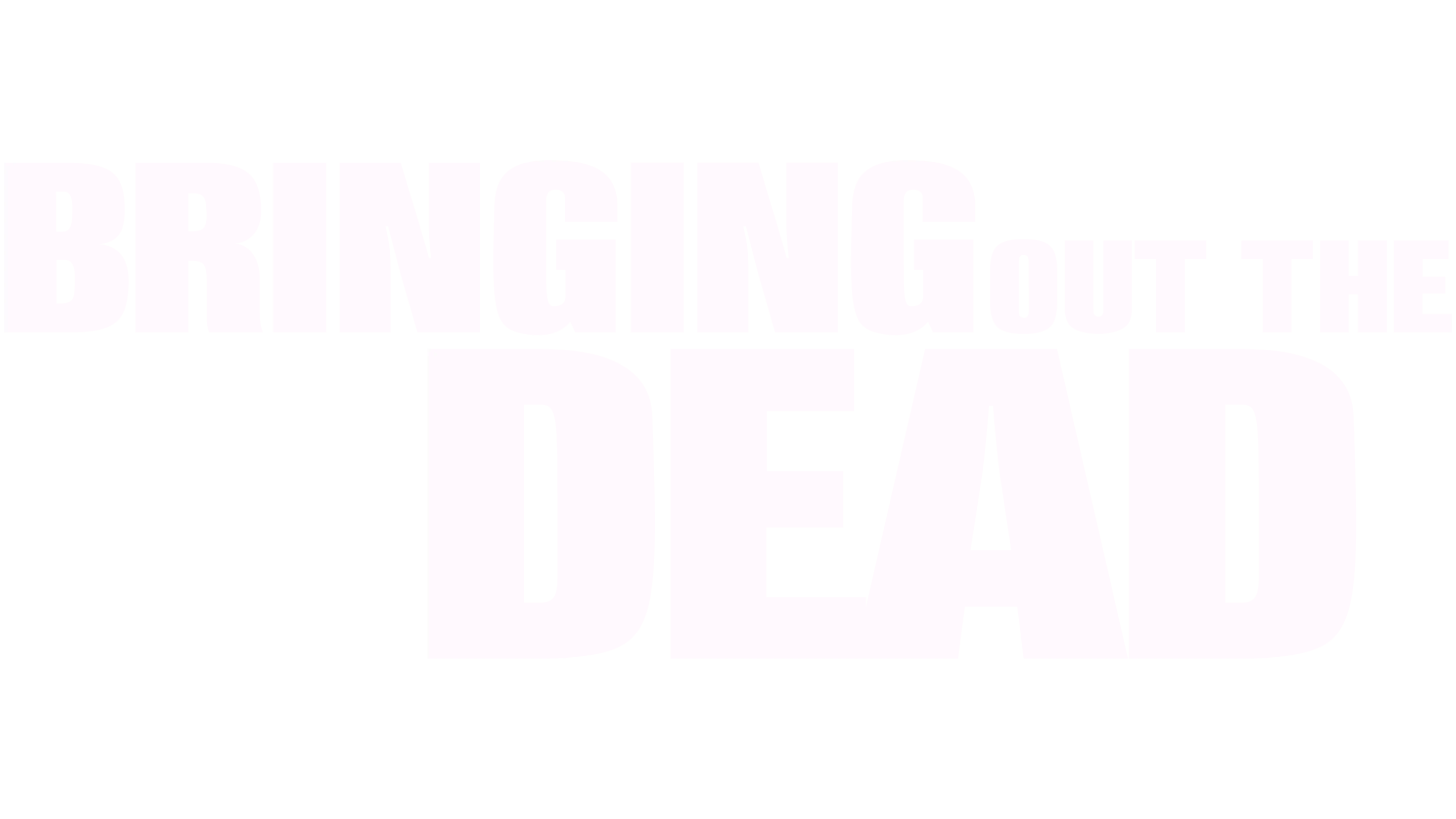 Bringing Out the Dead