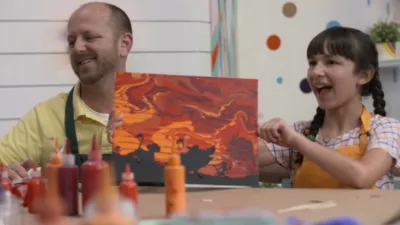 thumbnail - S1:E17 Lion King: Paint Pour Artwork