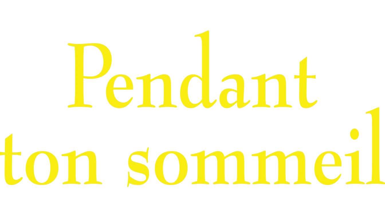 Pendant ton sommeil