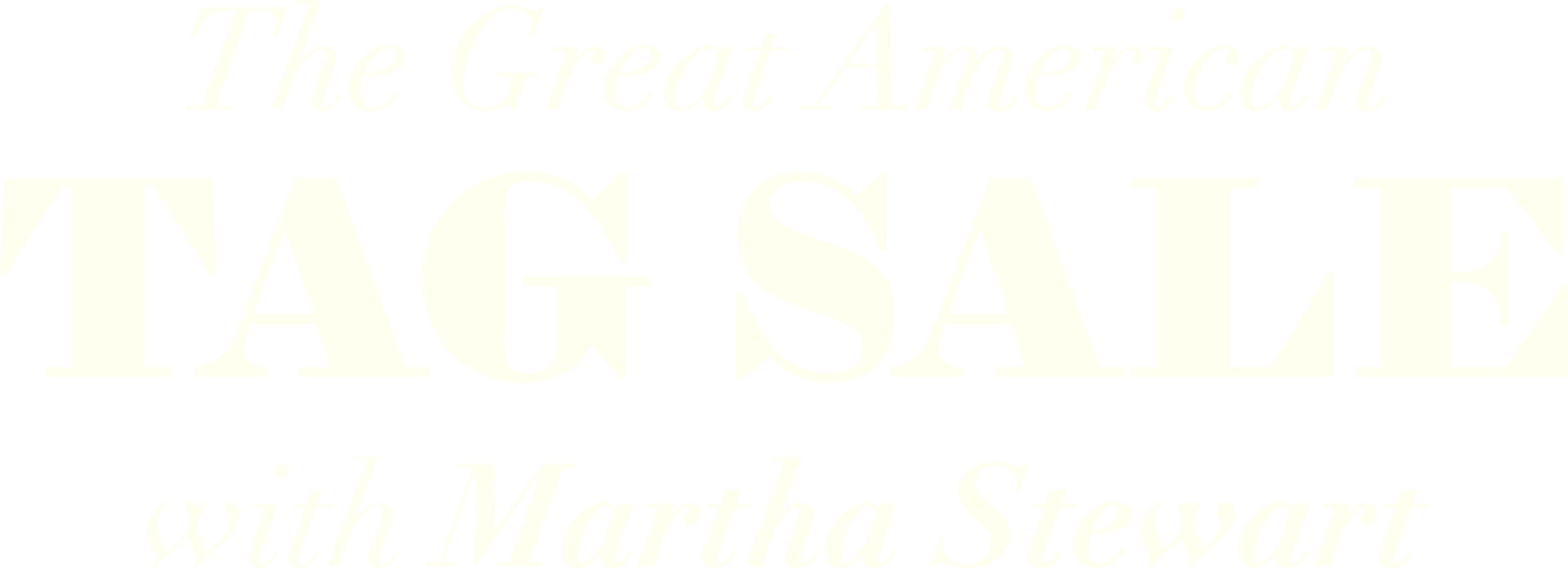 The Great American Tag Sale with Martha Stewart
