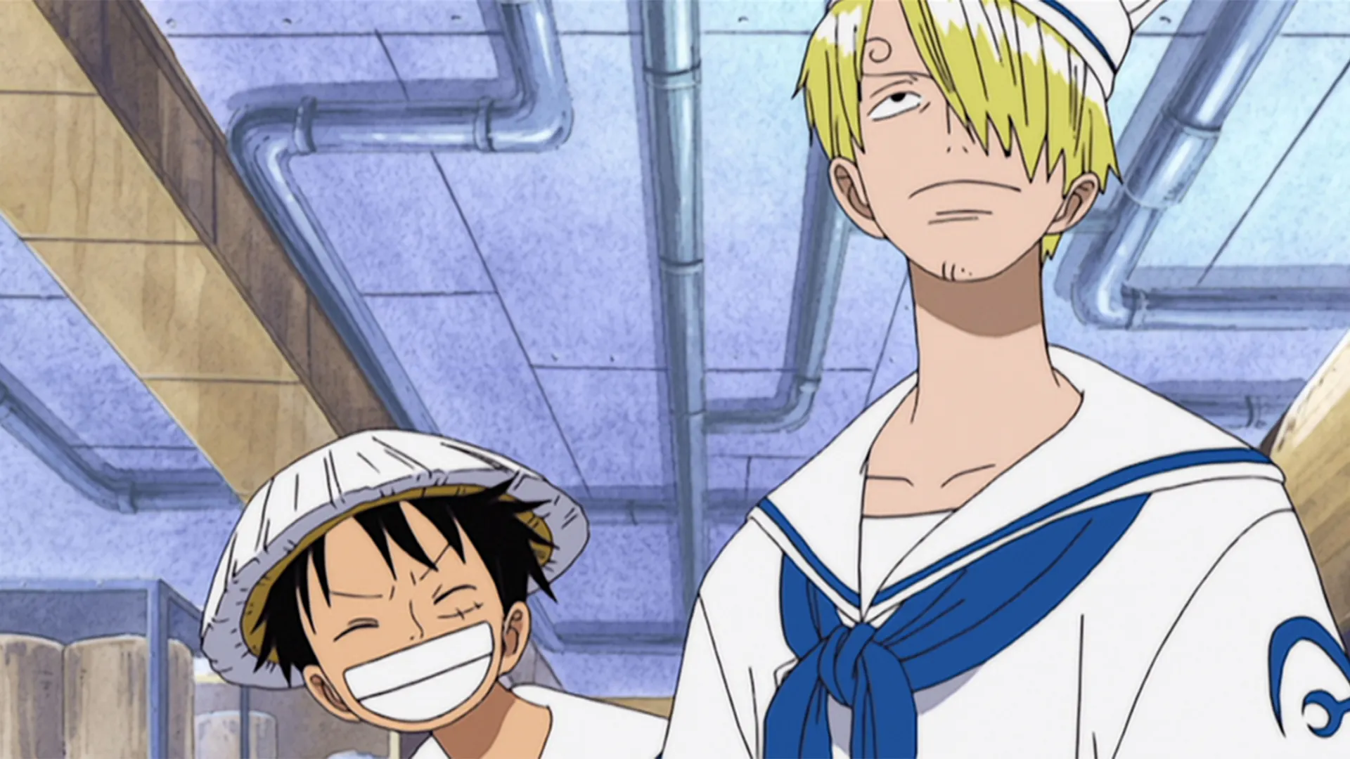 thumbnail - S8:E2 Navy Fortress Episode 197: Sanji the Chef! A Demonstration of True Worth in the Navy Dining Hall!