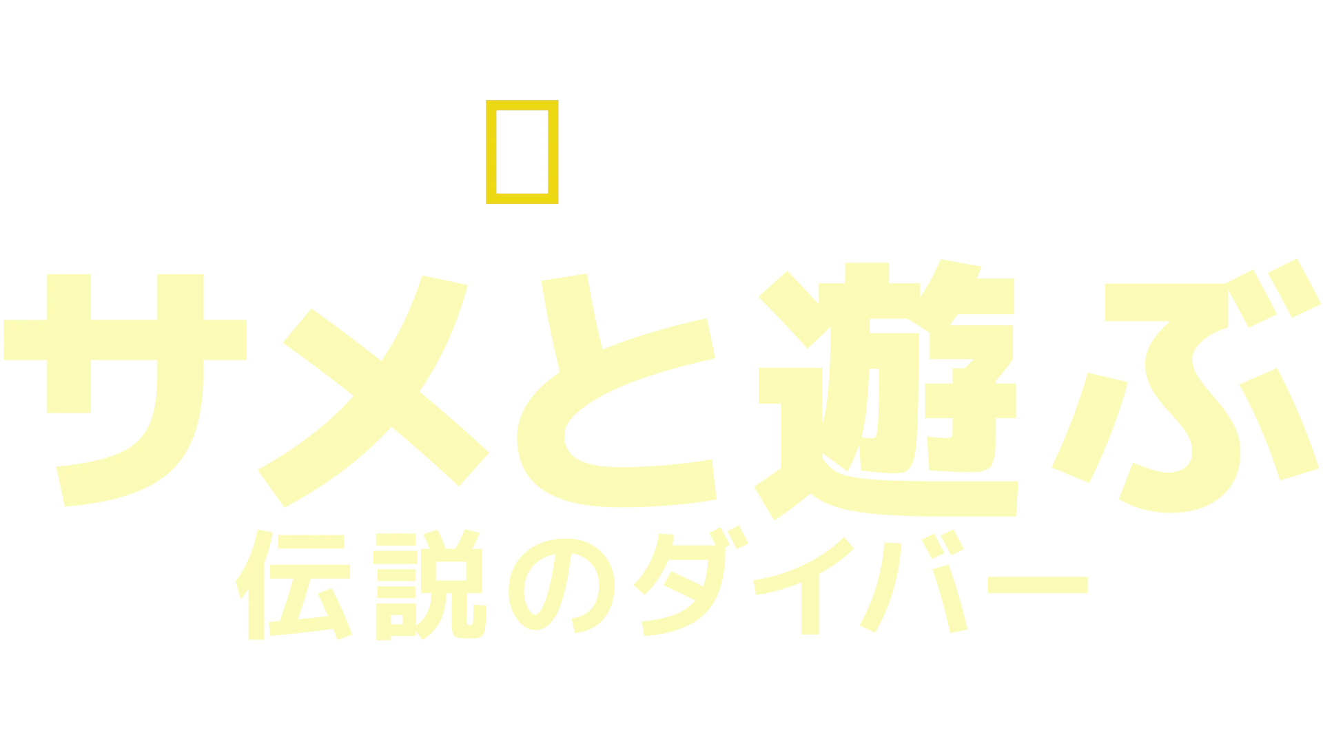 サメと遊ぶ伝説のダイバー
