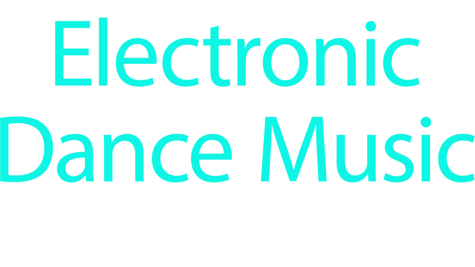 Electronic Dance Music - A Top Export from Germany