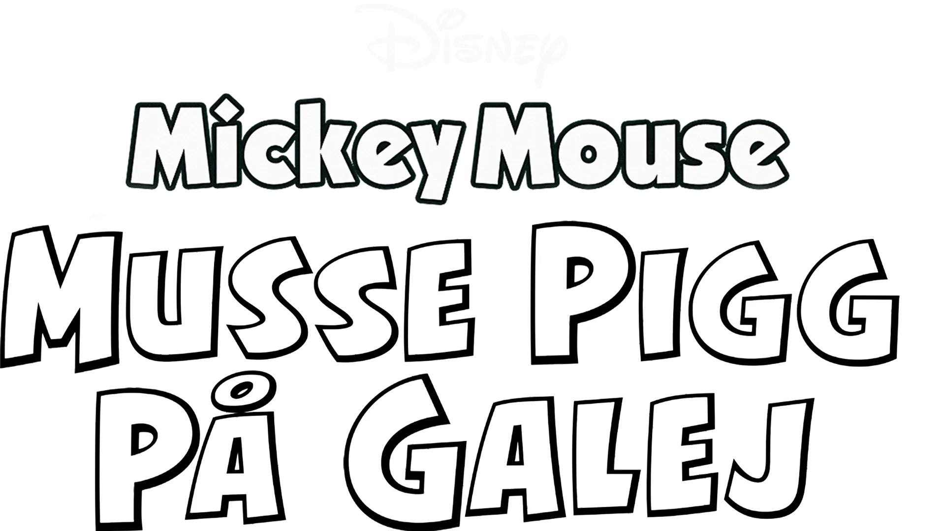 Musse Pigg på galej