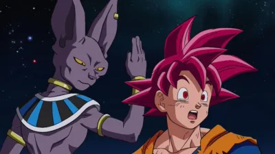 thumbnail - S1:E12 (Dub) The Universe Will Shatter?! Clash! Destroyer vs. Super Saiyan God!