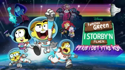 Familien Green i Storby’n Filmen: Ferie i det ytre rom