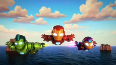 thumbnail - S1:E13 Iron Hulk and the Bees / Fly Away Iron Friends