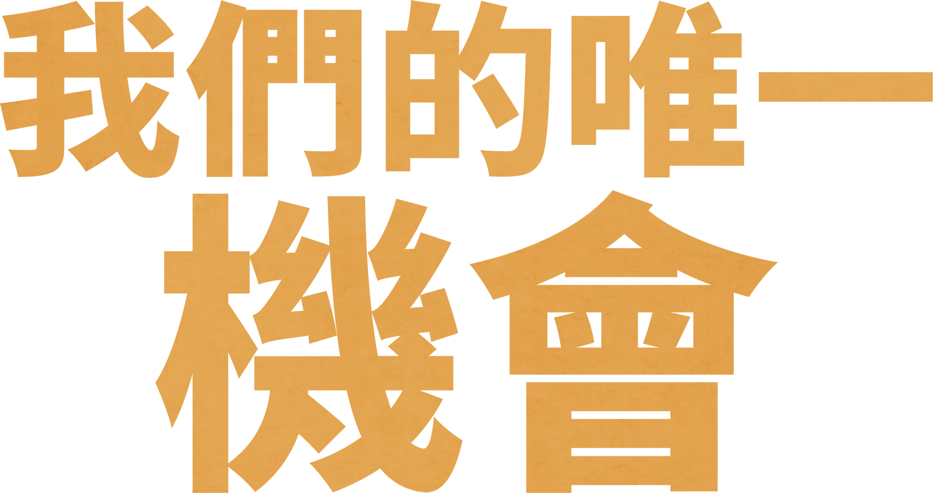 我們的唯一機會